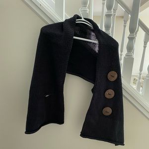 Blue over the shoulder shawl